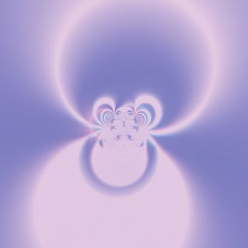 Elegant fractal design, psychedelic art, purple light