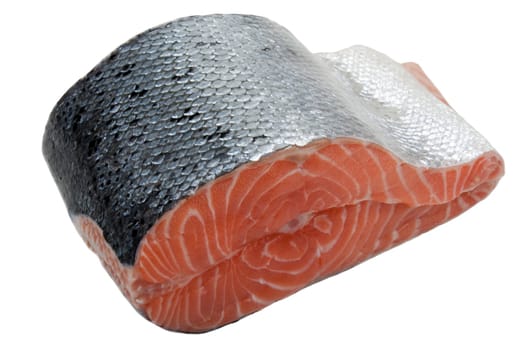 Healthy eating seafood - red raw salmon fish food