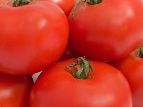 Vegetable food - bunch of red ripe healthy tomato