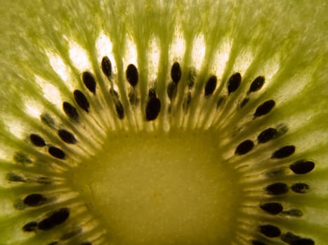 Tropical food - green ripe healthy kiwi fruit