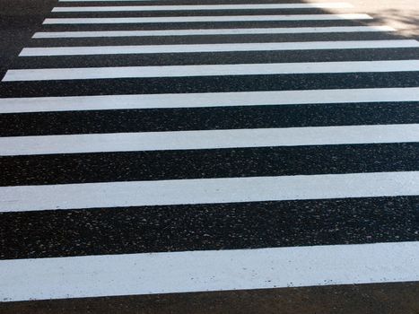 Crosswalk or zebra for crossing street pedestrian