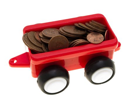 Currency coin truck car - finance wealth growth