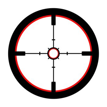 Isolated Illustration of a Crosshair