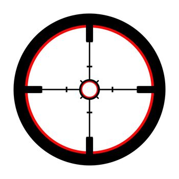 Isolated Illustration of a Crosshair