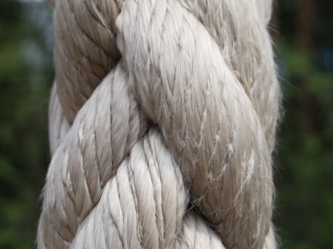 White rope image isolated on background