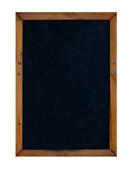 Blank blackboard or chalkboard isolated on white background with copy space.