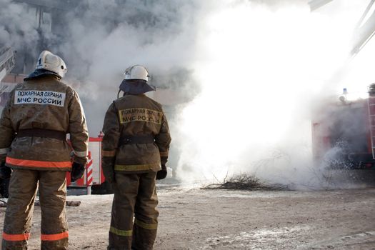 Burning fire smoke firefighter emergency service