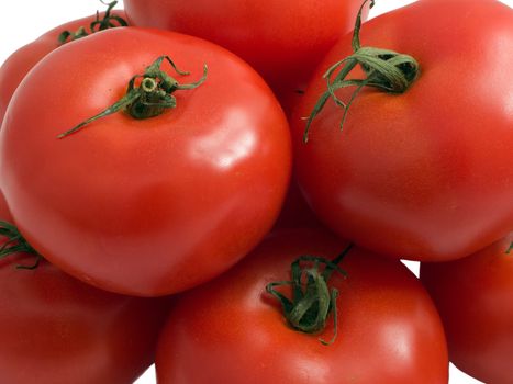 Vegetable food - bunch of red ripe healthy tomato