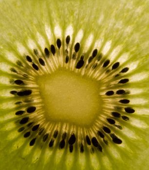 Tropical food - green ripe healthy kiwi fruit