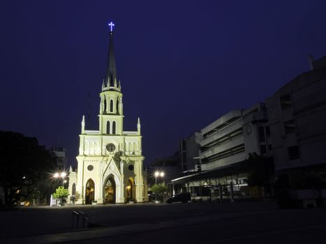 Holy Rosary Church, also called Kalawar Church, in Bangkok Thailand. Built by Portugese missionaries in 1786 on land grantet by King Rama I. 