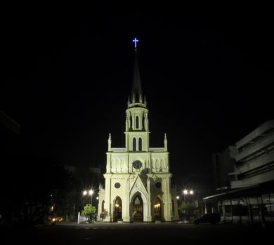 Holy Rosary Church, also called Kalawar Church, in Bangkok Thailand. Built by Portugese missionaries in 1786 on land grantet by King Rama I. 