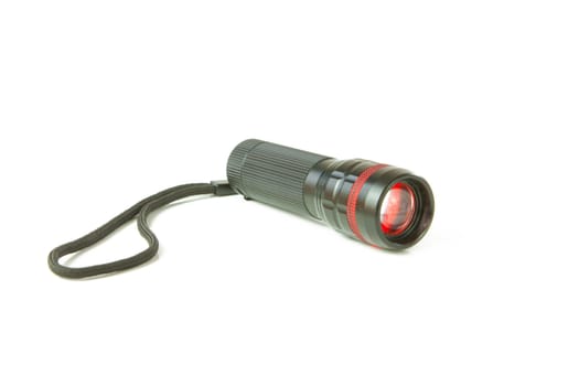 LED flashlight  isolated on white background