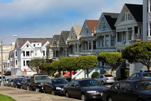 View to San Francisco with Alamo Square