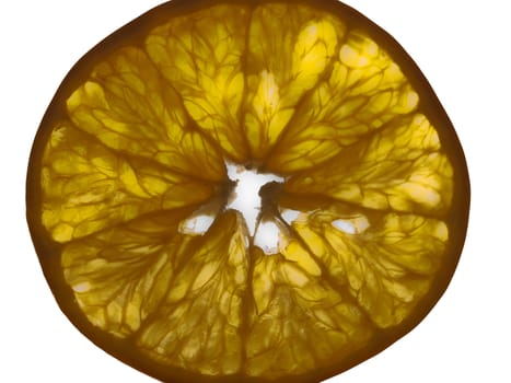 Citrus food - ripe healthy orange fruit on white