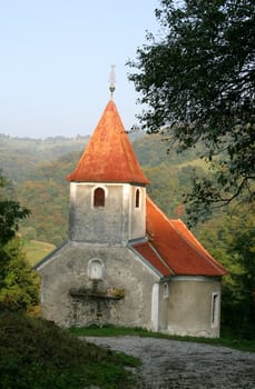 Beautiful small rural church in Croatia