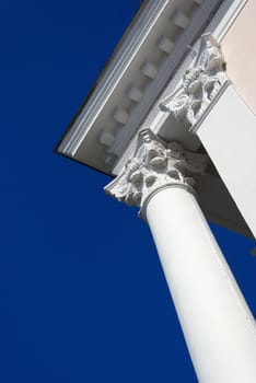 pillar in classical type,old town building ,classicism