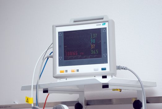 medical equipment in hospital.Pressure Monitor