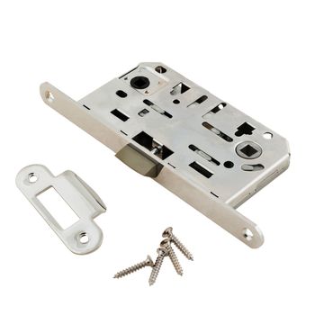 Door lock assembly with bolts on White Background
