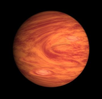 illustration of planet Jupiter on isolated background