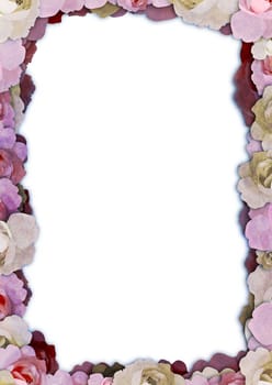 Illustrated of vintage looking floral frame
