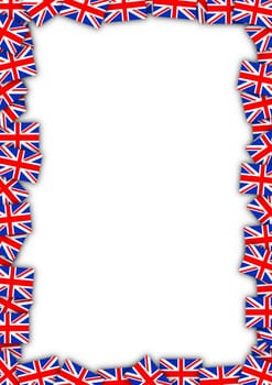Flags of the United Kingdom forming a frame