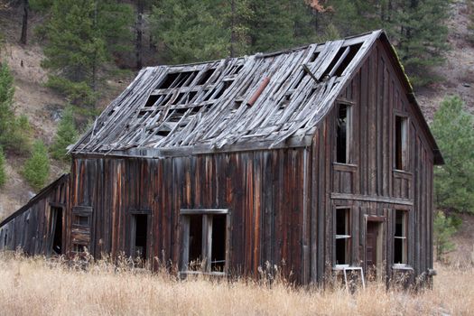 Old Ghost town building as it ages.