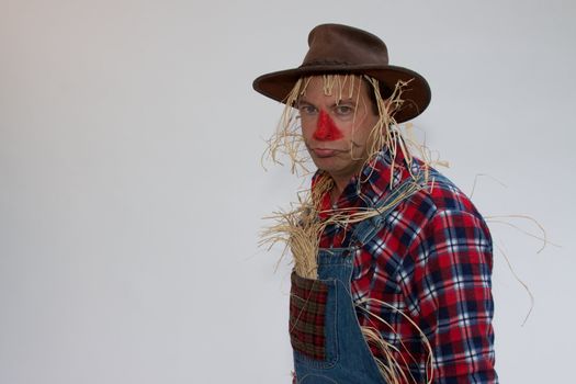 Sad or pouting Scarecrow.