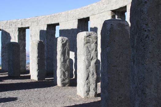 Stonehenge replica in the Dalles area of Washingtone state.