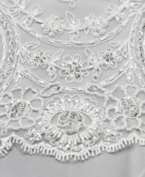 Detail of wedding dress (macro)