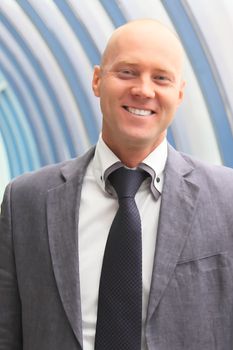 Portrait of the young successful businessman