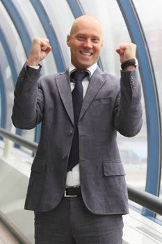 Portrait of the young successful businessman