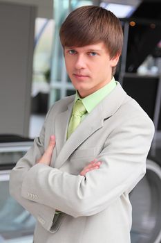 Portrait of the young successful businessman