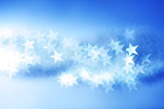 blue bokeh background close up