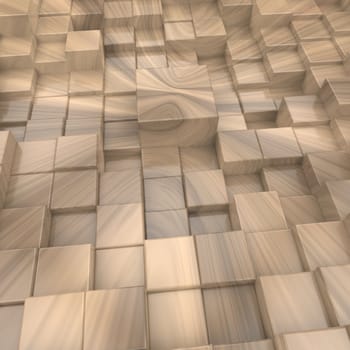 3D cubes background