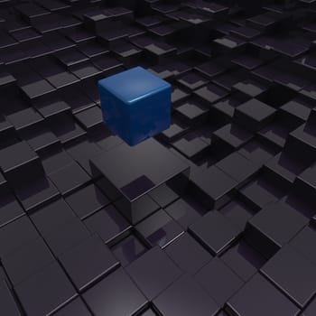 3D cubes background