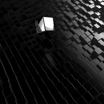 3D cubes background