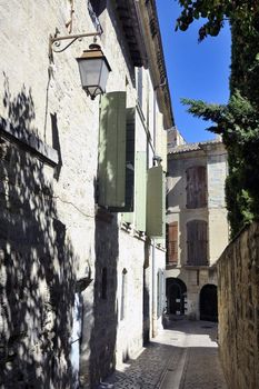 small street of the town of Uzes