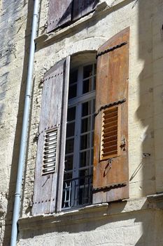 window of a building of the town of Uzes