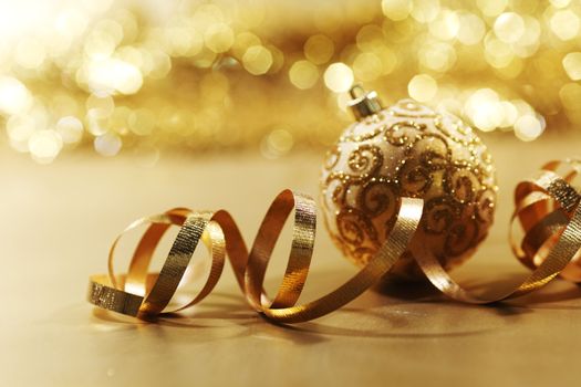golden christmas card holiday background