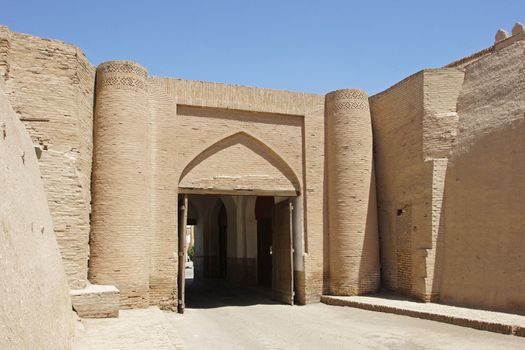 Ancient city wall of Khiva, silk road, Uzbekistan