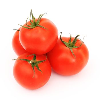 tomato pile isolated on white