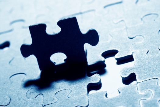 puzzle combined objects macro close up 