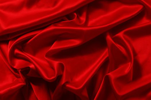 red satin background close up