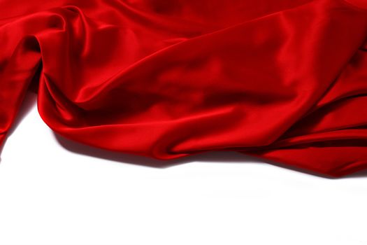 red satin background close up