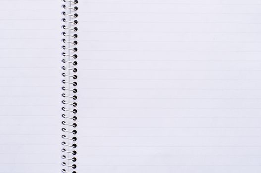 notebook background, blank space for message or images manipulation.