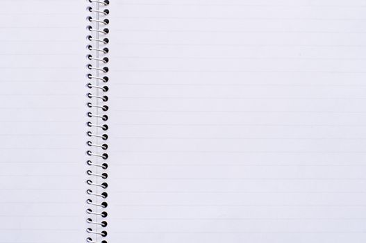 notebook background, blank space for message or images manipulation.