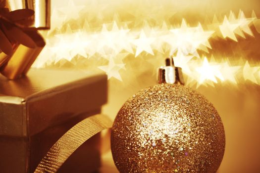 christmas background close up on star background