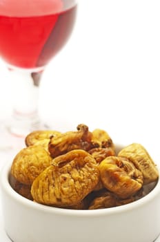 closeup of dried figs