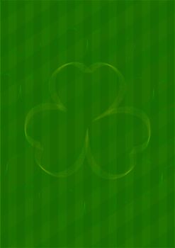 St Patricks Day Abstract backdrop whith three-leaf clover