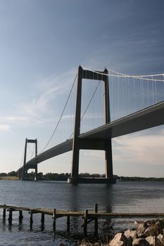 Bridge in denmark between Jylland and the island of Fyn